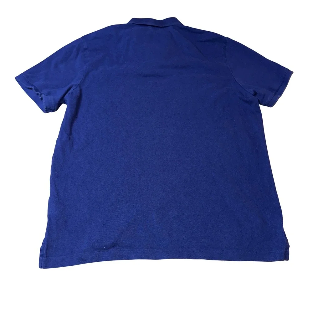 Polo Ralph Lauren Polo Shirt Large Blue Classic Fit Yellow Pony Cotton